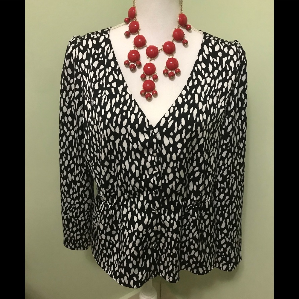J Crew peplum Top